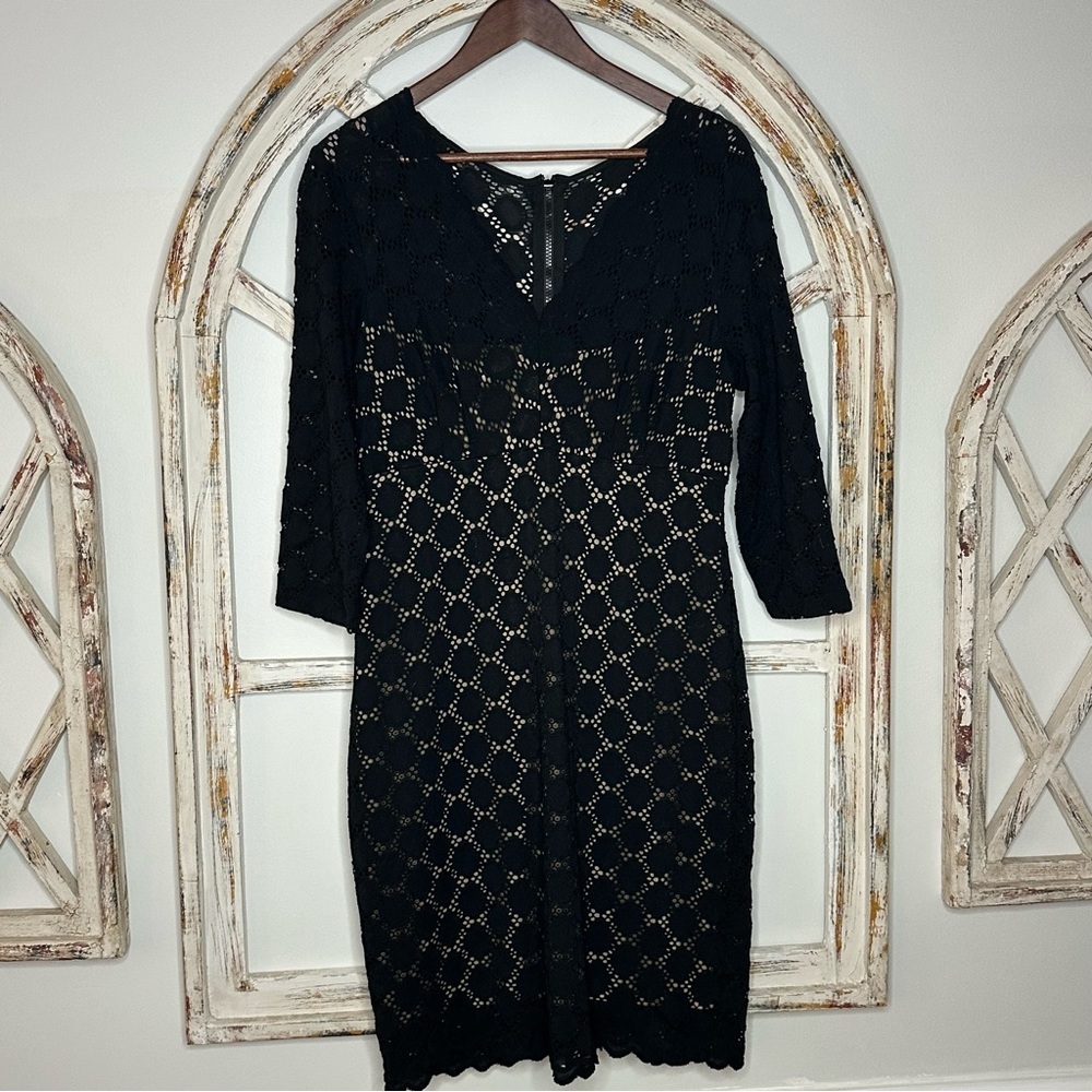 Ronni Nicole Lace Dress (Nude Effect)- Size 12